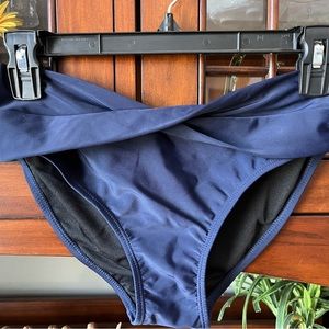 Zyia navy blue swim bottom size small